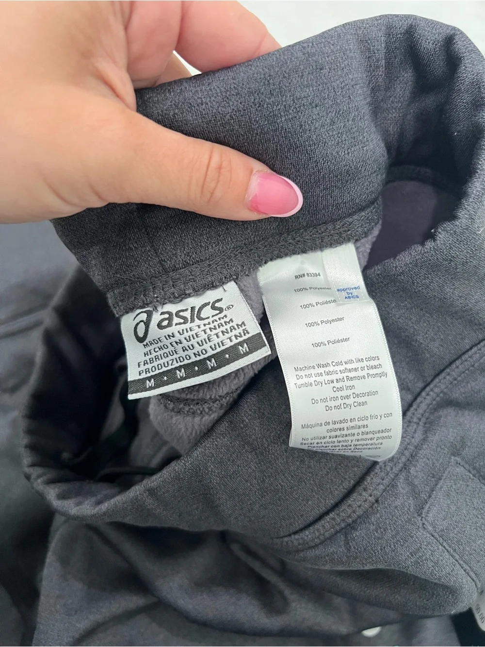 NWT ASICS Gray Athletic Sweatpants Size Medium $50